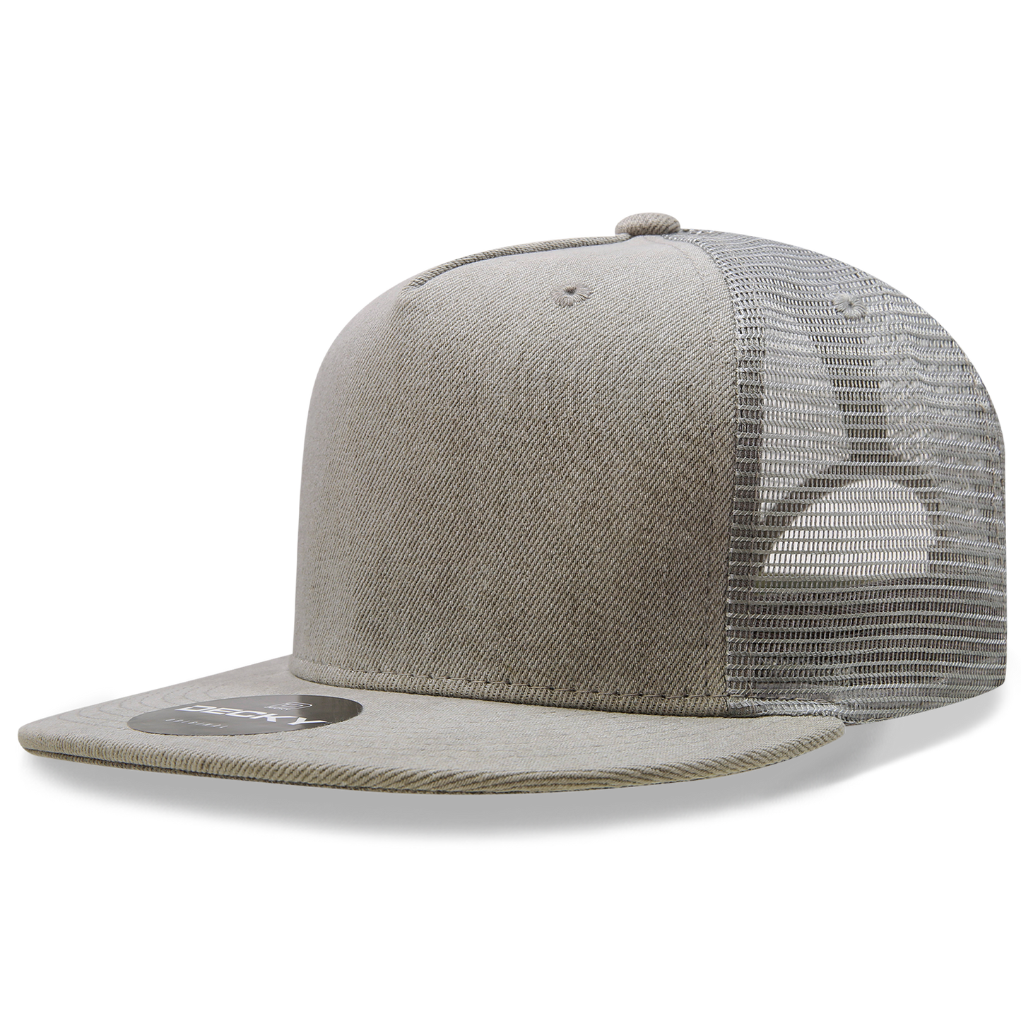 Decky-1082-5 Panel High Profile Structured Denim Trucker