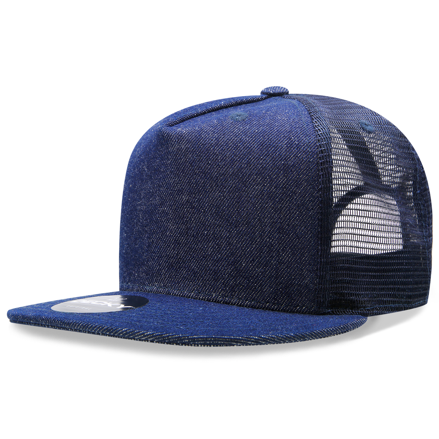 Decky-1082-5 Panel High Profile Structured Denim Trucker