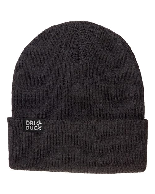 DRI DUCK 3523 Coleman Cuffed Beanie - Black - Front