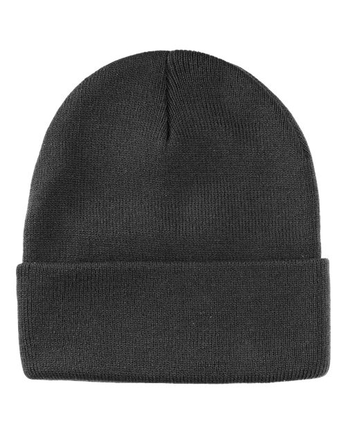 DRI DUCK 3523 Coleman Cuffed Beanie - Charcoal - Back