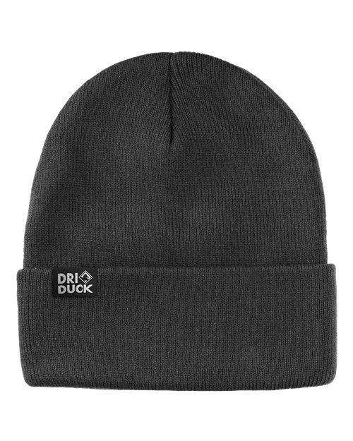 DRI DUCK 3523 Coleman Cuffed Beanie - Charcoal - Front