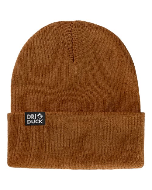DRI DUCK 3523 Coleman Cuffed Beanie - Saddle - Front