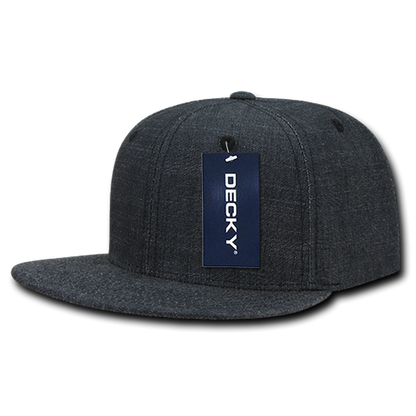 Decky-1094-6 Panel High Profile Structured Denim Snapback