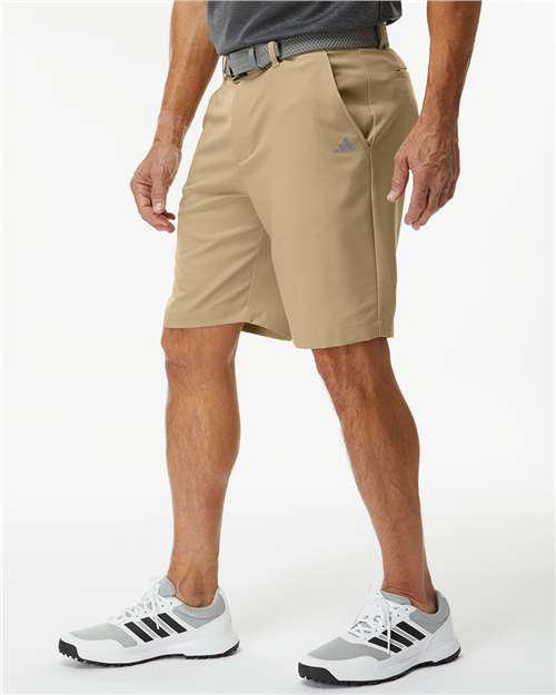 adidas A2000 Men's Golf 9" Shorts - Hemp - OnModelSide