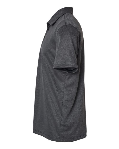 adidas A591 Men's Space Dyed Polo - Black Melange - DirectSide