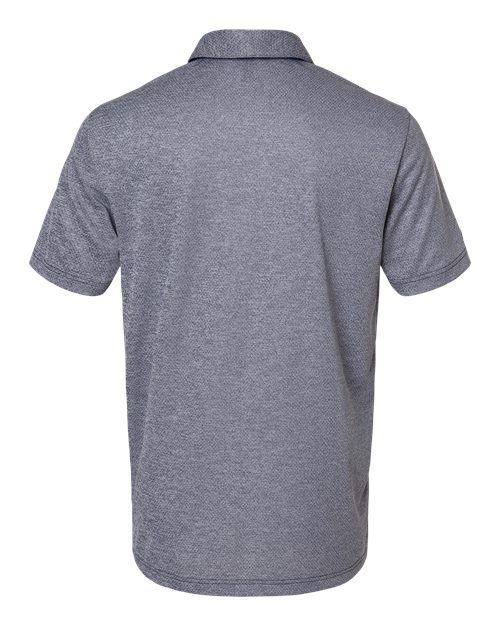 adidas A591 Men's Space Dyed Polo - Collegiate Navy Melange - Back