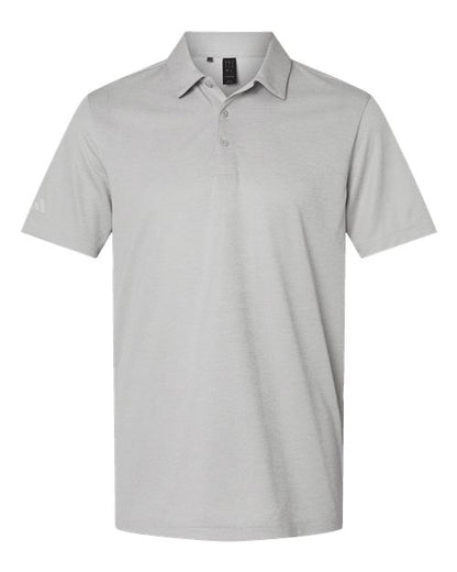 adidas A591 Men's Space Dyed Polo - Grey One Heather - Front