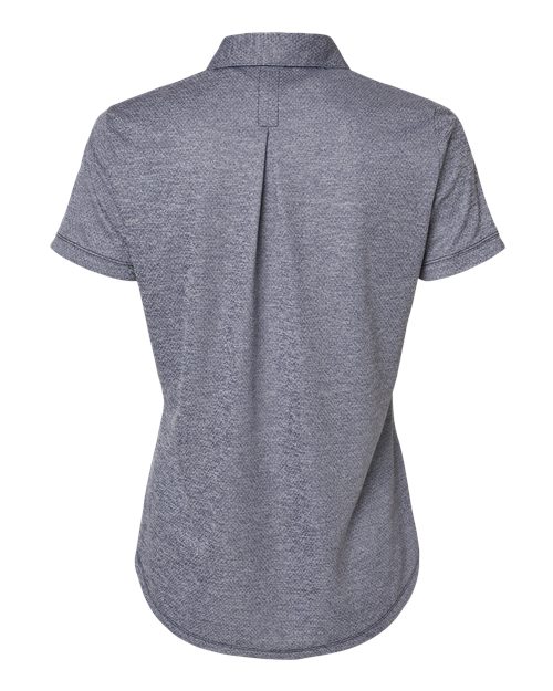 adidas A592 Women's Space Dyed Polo - Collegiate Navy Melange - Back