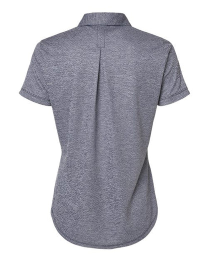adidas A592 Women's Space Dyed Polo - Collegiate Navy Melange - Back