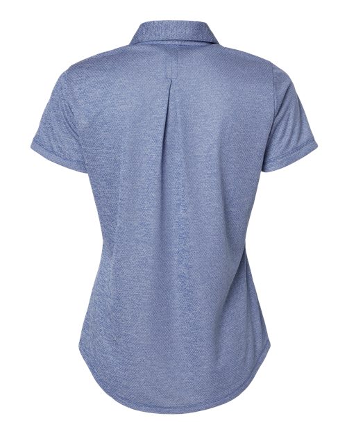 adidas A592 Women's Space Dyed Polo - Collegiate Royal Melange - Back
