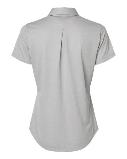 adidas A592 Women's Space Dyed Polo - Grey One Heather - Back