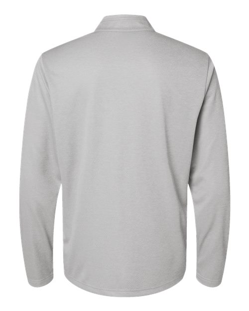 adidas A593 Men's Space Dyed Quarter-Zip Pullover - Grey One Heather - Back