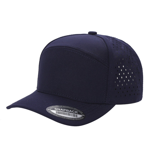 Premium 6WP - 6 Panel Laser Vented Hat - Navy