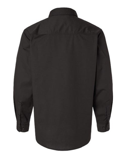 DRI DUCK 4450 Men's Craftsman Woven Shirt - Black - Back