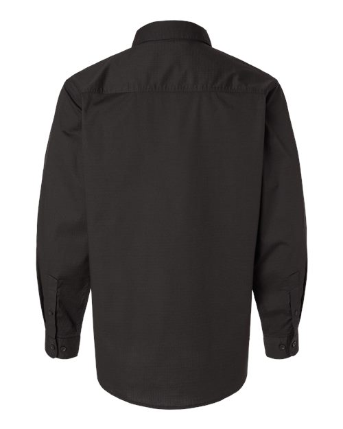 DRI DUCK 4450T Men's Craftsman Woven Shirt - Black - Back