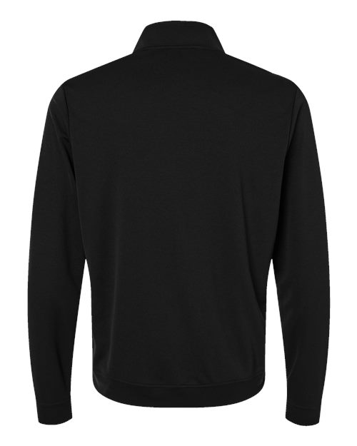 adidas A2002 Men's Performance Lightweight Quarter-Zip Pullover - Black/ Grey Three - Back