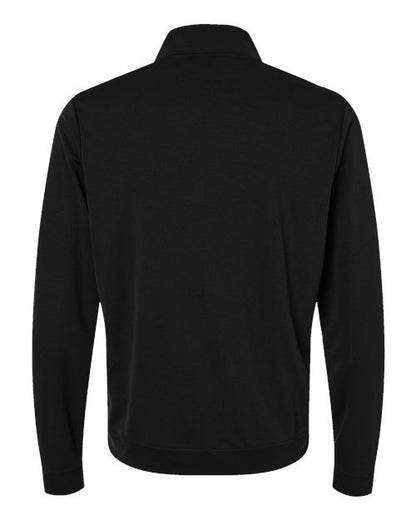 adidas A2002 Men's Performance Lightweight Quarter-Zip Pullover - Black/ Grey Three - Back