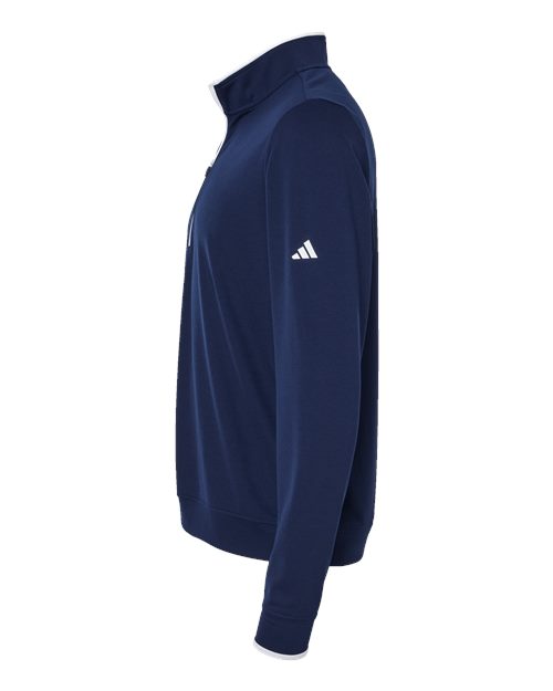 adidas A2002 Men's Performance Lightweight Quarter-Zip Pullover - Collegiate Navy/ White - DirectSide
