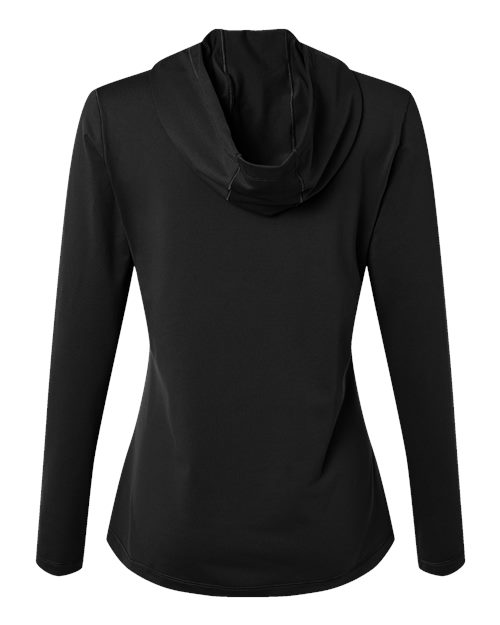 adidas A1003 Women's Performance Hooded Pullover - Black - Back