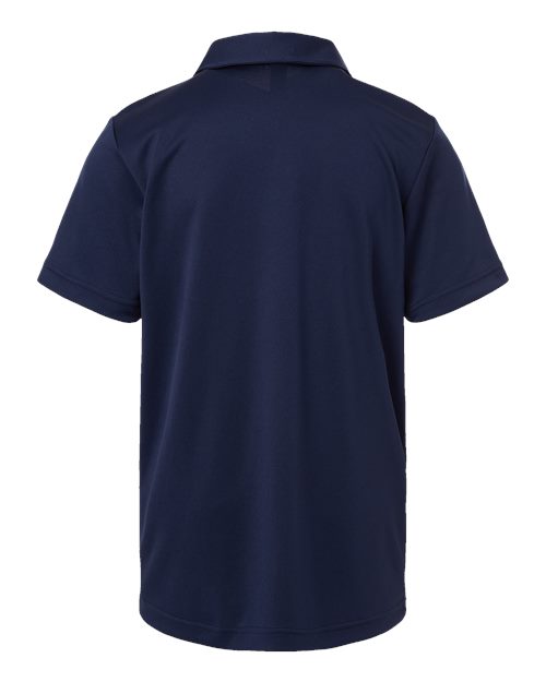 adidas A4000 Youth Performance Polo - Collegiate Navy - Back