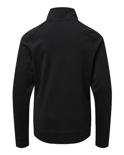 adidas A4001 Youth Performance Quarter-Zip Pullover - Black - Back