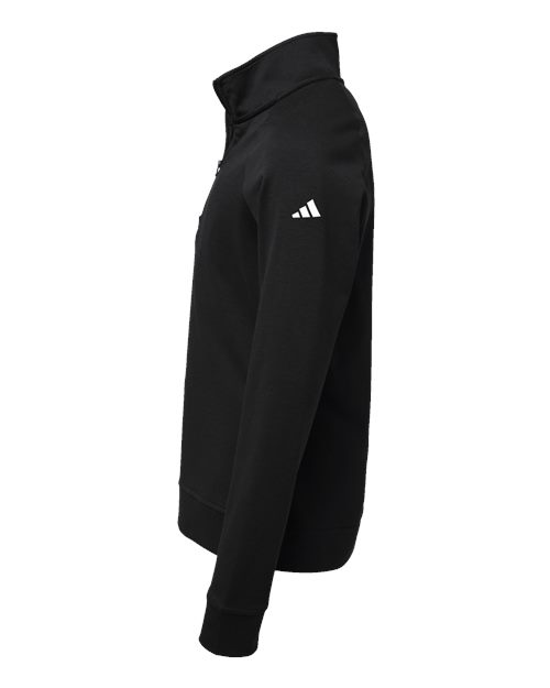 adidas A4001 Youth Performance Quarter-Zip Pullover - Black - DirectSide