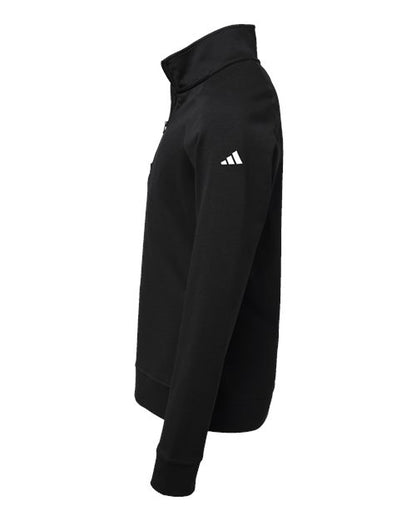 adidas A4001 Youth Performance Quarter-Zip Pullover - Black - DirectSide