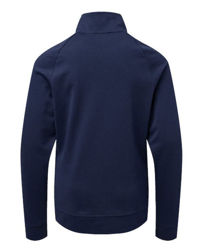 adidas A4001 Youth Performance Quarter-Zip Pullover - Collegiate Navy - Back