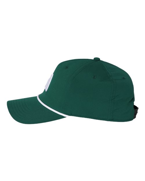 adidas A3001S Sustainable Five-Panel Tour Cap - Collegiate Green - DirectSide