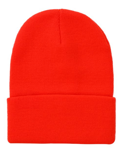 DRI DUCK 3523 Coleman Cuffed Beanie - Blaze Orange - Back