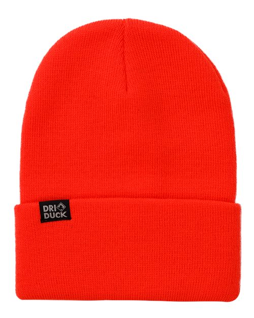 DRI DUCK 3523 Coleman Cuffed Beanie - Blaze Orange - Front
