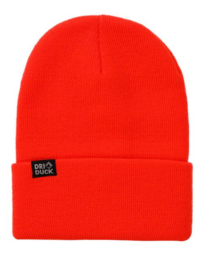 DRI DUCK 3523 Coleman Cuffed Beanie - Blaze Orange - Front