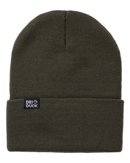 DRI DUCK 3523 Coleman Cuffed Beanie - Fatigue - Front