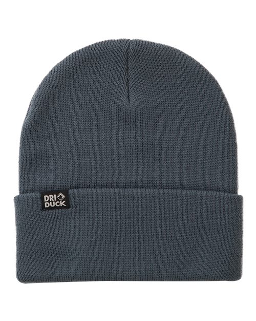DRI DUCK 3523 Coleman Cuffed Beanie - Slate Blue - Front