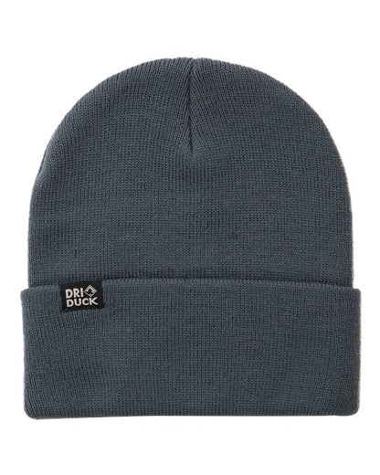 DRI DUCK 3523 Coleman Cuffed Beanie - Slate Blue - Front