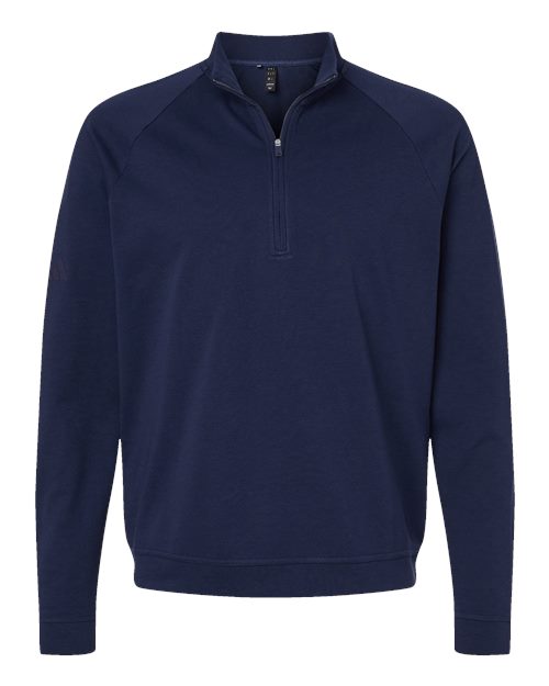 adidas A598 Men's Club Quarter-Zip Pullover - Collegiate Navy - Front