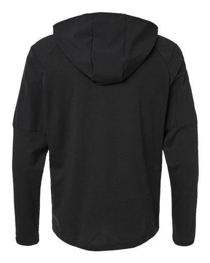 adidas A607 Men's Half-Zip Hooded Anorak - Black - Back