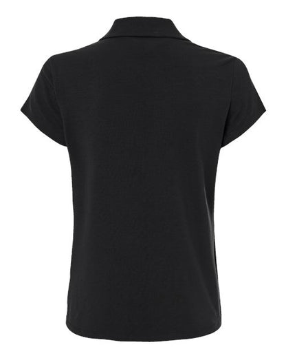 adidas A690 Women's Blended Polo - Solid Black - Back