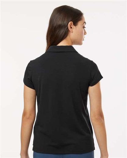 adidas A690 Women's Blended Polo - Solid Black - OnModelBack
