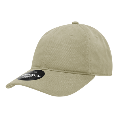 Decky-112-6 Panel Low Profile Relaxed Brushed Cotton Dad Hat