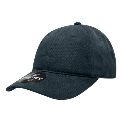 Decky-112-6 Panel Low Profile Relaxed Brushed Cotton Dad Hat