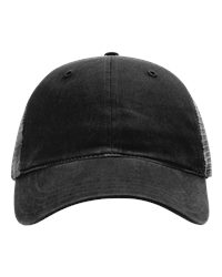 Richardson 111 Garment-Washed Trucker Cap, Mesh Back