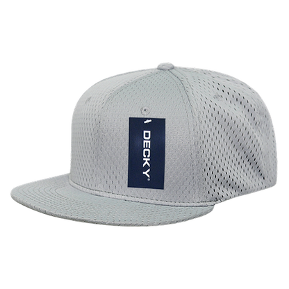 Decky-1128-Mesh Jersey Flat Bill Snapbacks