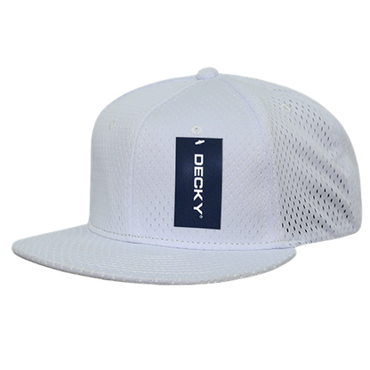 Decky-1128-Mesh Jersey Flat Bill Snapbacks