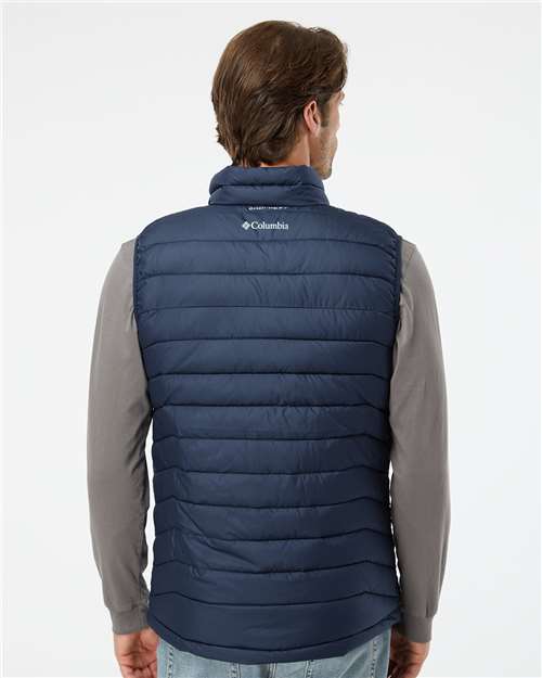 Columbia 212491 Men's Powder Lite™ II Vest - Collegiate Navy - OnModelBack