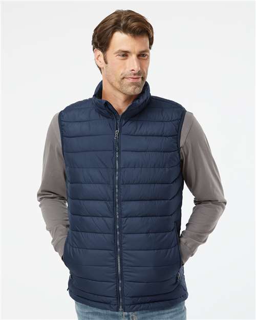 Columbia 212491 Men's Powder Lite™ II Vest - Collegiate Navy - OnModelFront