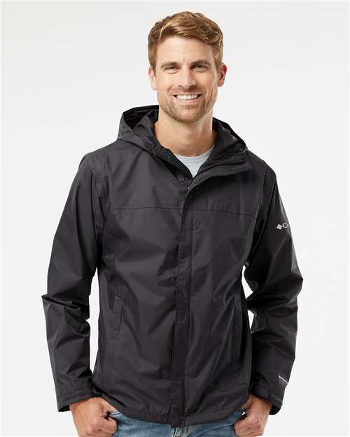 Columbia 212480 Men's Watertight™ II Rain Jacket - Black - OnModelFront