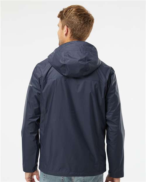 Columbia 212480 Men's Watertight™ II Rain Jacket - Collegiate Navy - OnModelBack