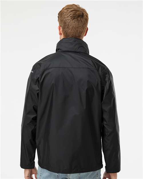 Columbia 212476 Men's Glennaker Lake™ II Rain Jacket - Black - OnModelBack