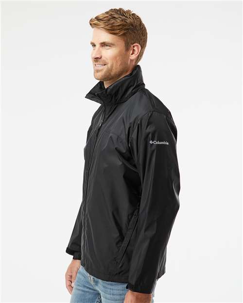 Columbia 212476 Men's Glennaker Lake™ II Rain Jacket - Black - OnModelSide
